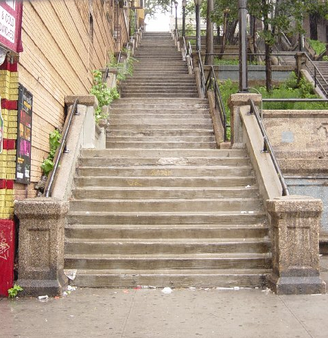 215th Street city stairs